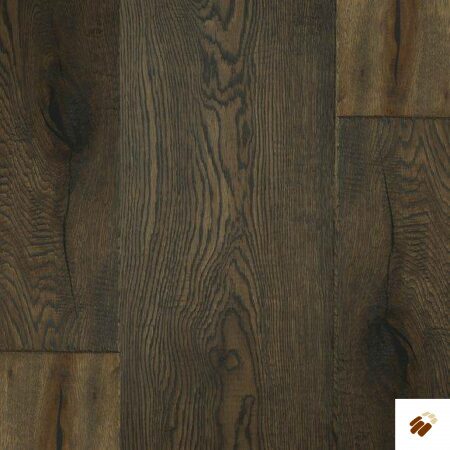 TUSCAN VINTAGE: TF202 - Dark Smoked Oak Enhanced Hand Scraped, Brushed & UV Oiled 15/4 x 190mm