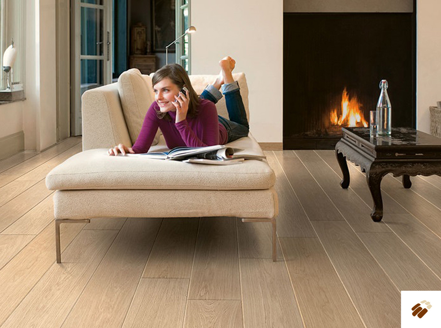 quick step: lpu1283 – white varnished oak planks