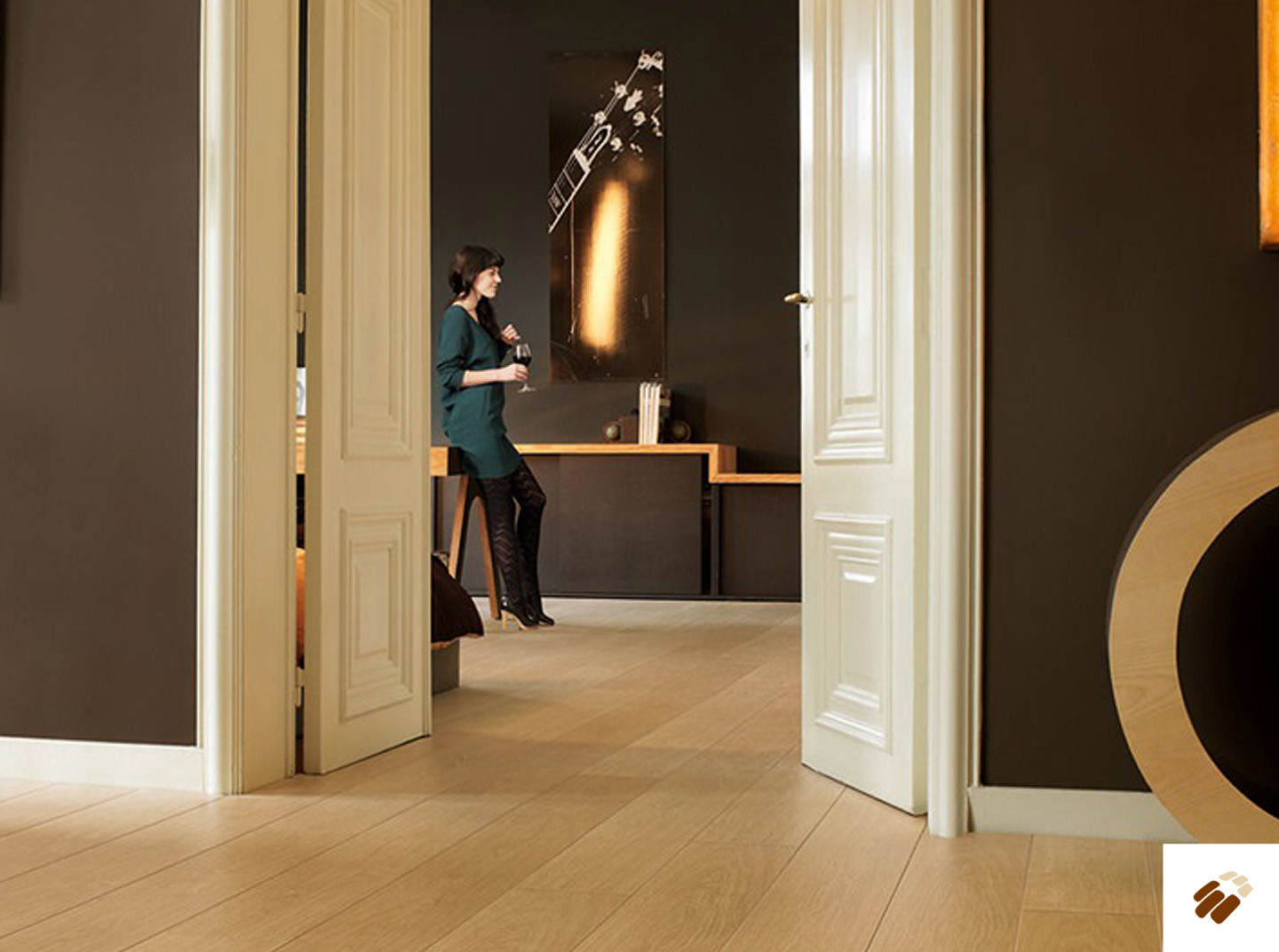 quick step: lpu1284 – natural varnished oak planks