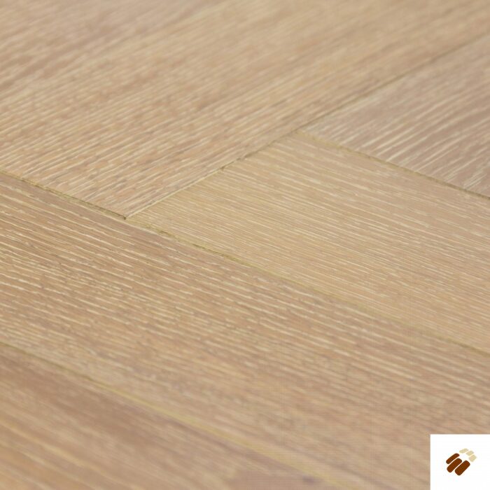 V4 Wood Flooring : Zigzag Herringbone ZB102 Nordic Beach Brushed & Colour Stained , Hardwax Oiled (15/4 x 90mm)