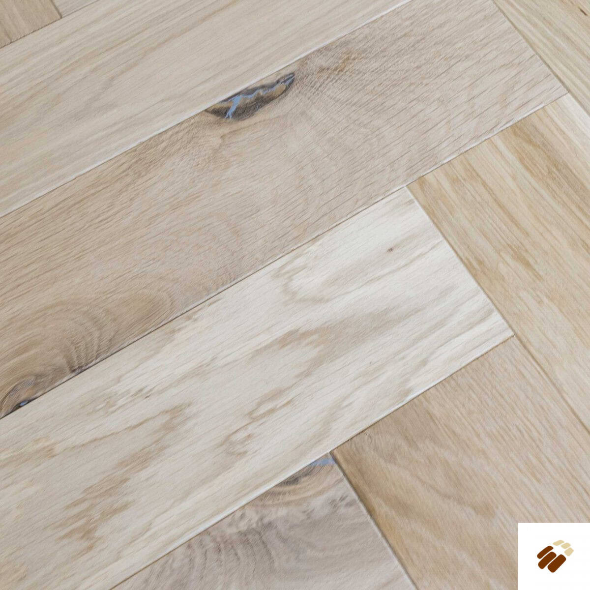V4 Wood Flooring : Zigzag herringbone ZB107 Unfinished Oak (15/4 x 90mm)