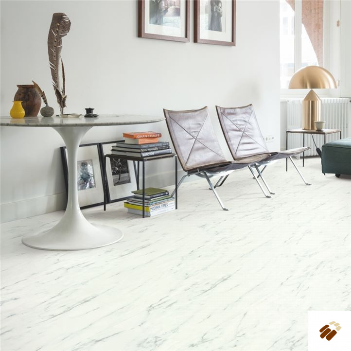 Quick Step: Vinyl Flex – Ambient Click | AMCL40136 Marble Carrara White