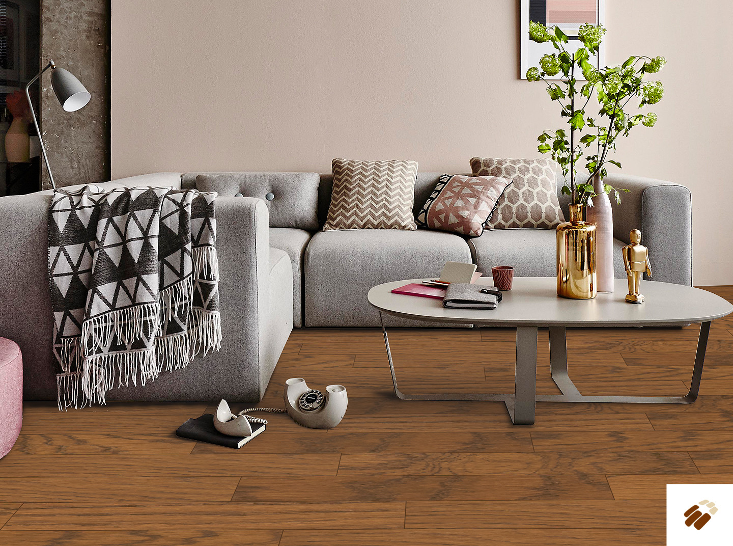 furlong flooring: emerald multi layer 150 (20067) – nutmeg brushed & uv oiled (14/3 x 150mm)