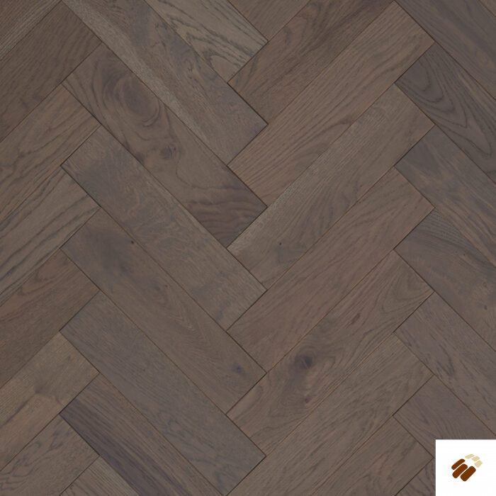 Furlong Flooring: Herringbone (14233) – Light Grey Brushed & UV Oiled (14/3 x 100mm)