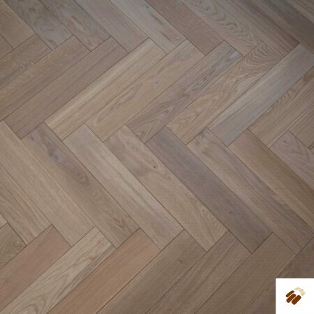V4 Wood Flooring : Tundra TH104 Seashell Oak Herringbone Brushed & Colour Stained, UV Oiled (15/4 x 100mm)
