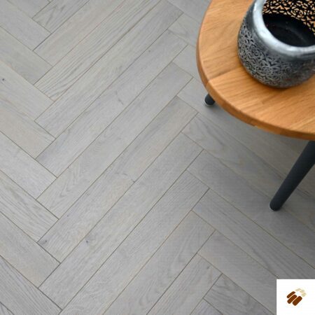 V4 Wood Flooring : Tundra TH110 Misty Grey Strip Herringbone (11/4 x 70mm)