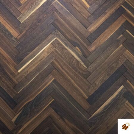 V4 Wood Flooring : Tundra TH113 Smoked Oak Cross Sawn Strip Herringbone (11/4 x 70mm)