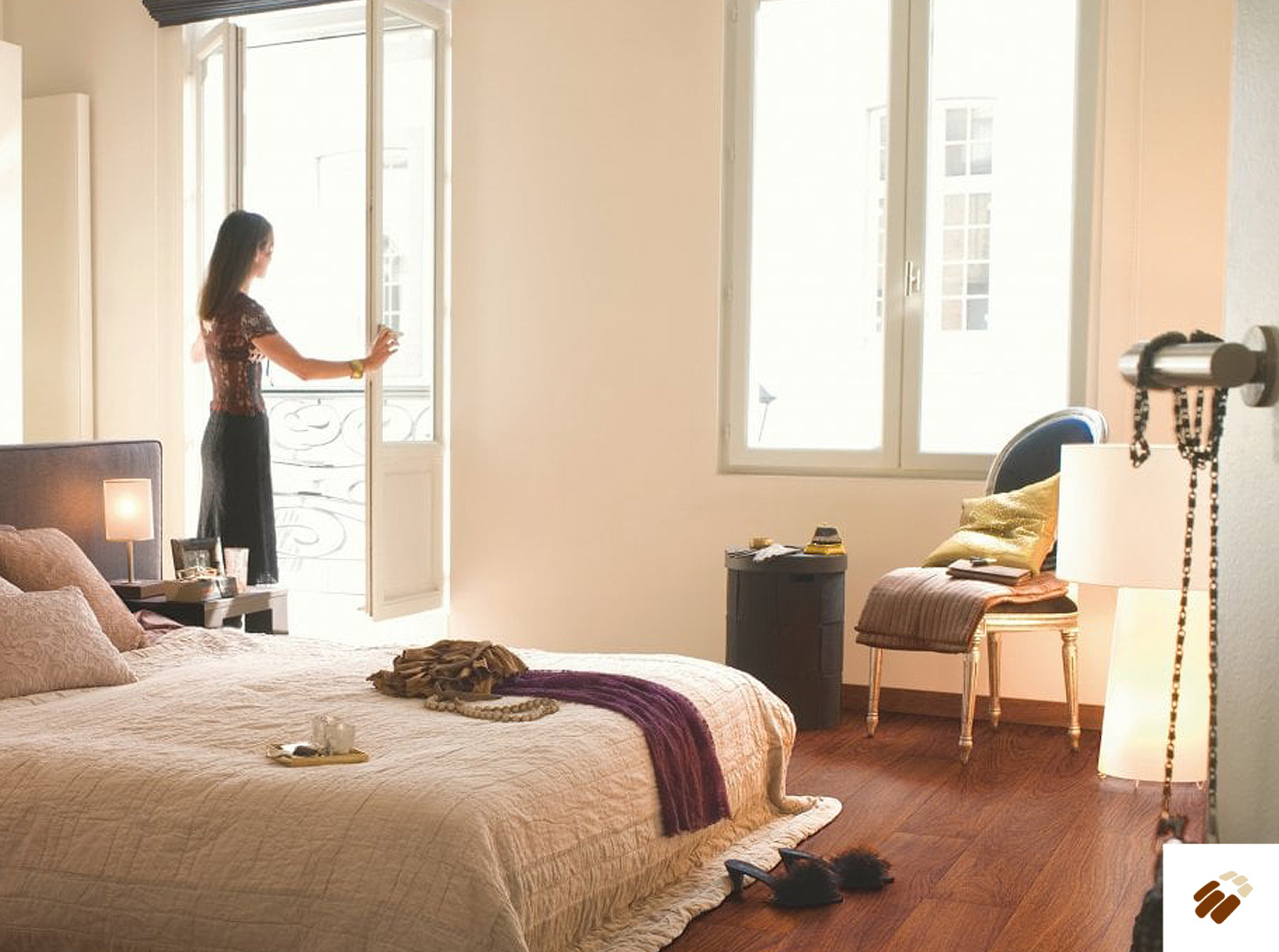 quick step : lpu3988 – natural varnished merbau