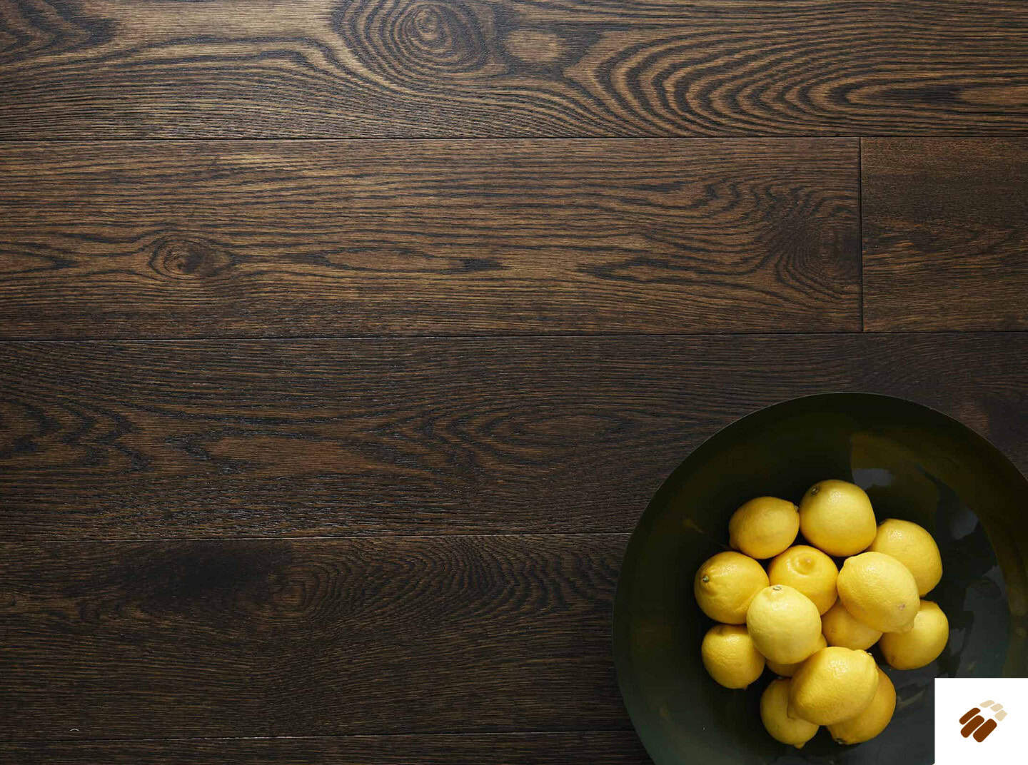brooks floor: balmoral colours m4004 earth oak brushed, dark stained & uv oiled (14/3 x 190mm)