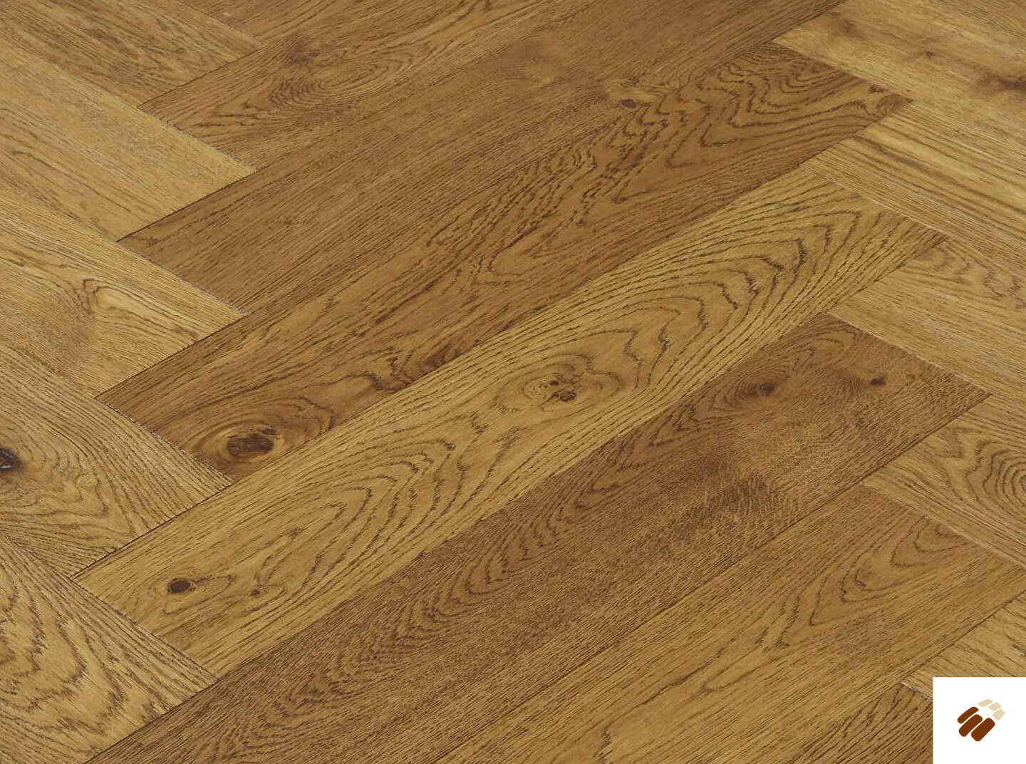 brooks floor: herringbone multi ply h1013a chatsworth oak hand scraped / brushed / distressed / cognac stained & uv oiled (15/4 x 120mm)