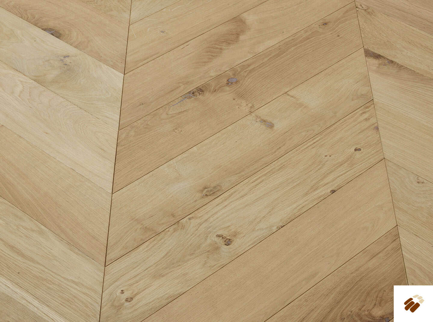 brooks floor: herringbone multi ply h1017a alnwick oak chevron unfinished (15/4 x 120mm)