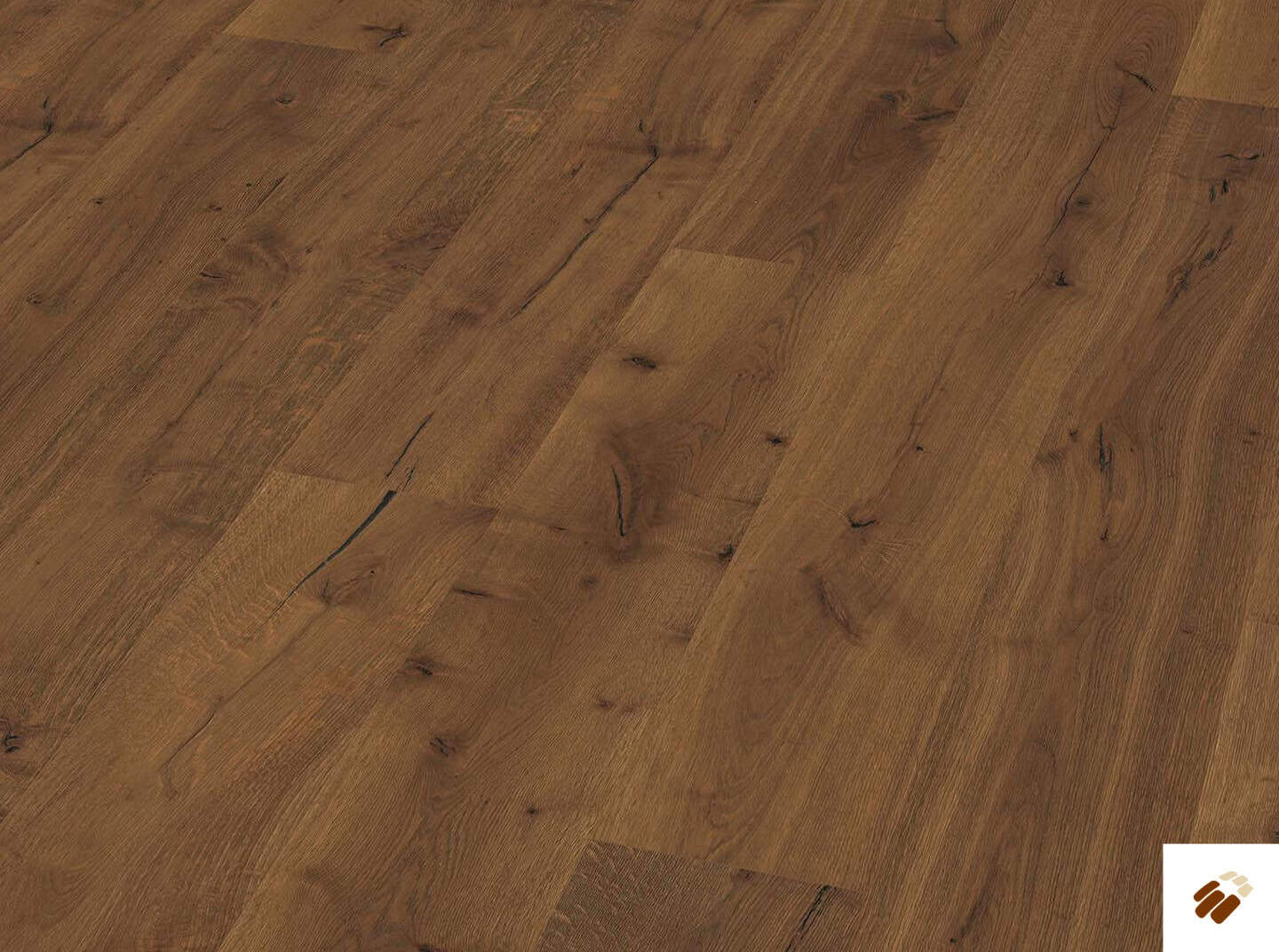 brooks floor: variante wide plank tt1031 san andreas | oak brushed / nutmeg reactive stain / sunken filler & lacquered (14/3.2 x 220mm)