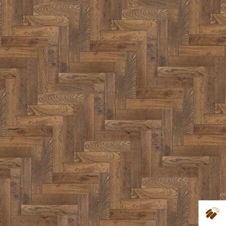 v4 wood flooring : deco parquet herringbone zb206 tannery brown distressed bevels & colour oiled rustic oak (14/3 x 90mm)