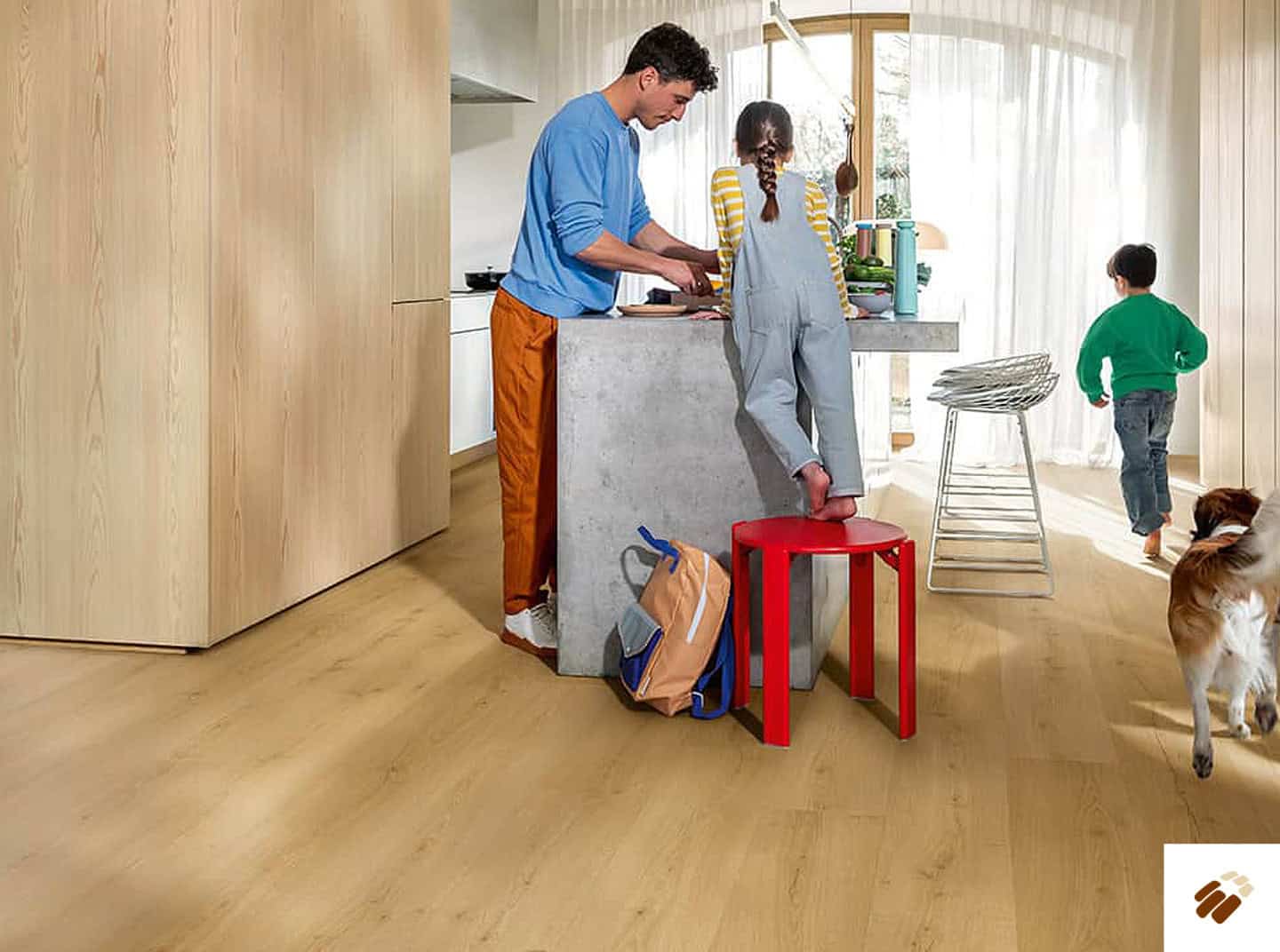 quick step: alpha lvt – bloom | avmpu40318 brushed oak honey