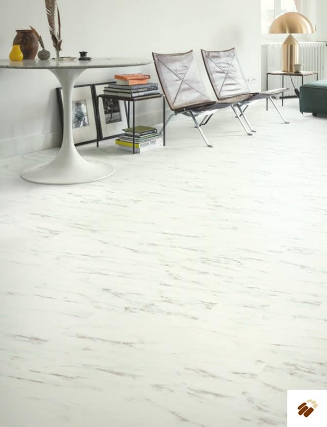 quick step: alpha lvt – oro | avstu40136 marble carrara white