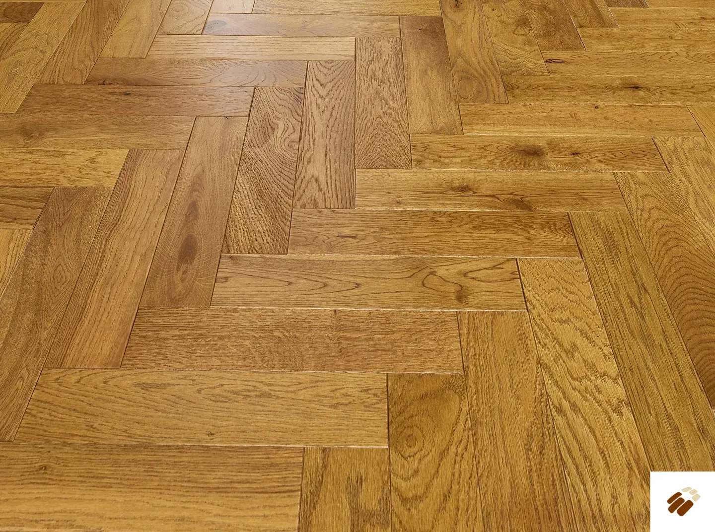 naturecraft: mayfair – 90 light golden brushed & lacquered herringbone (15 x 90mm)