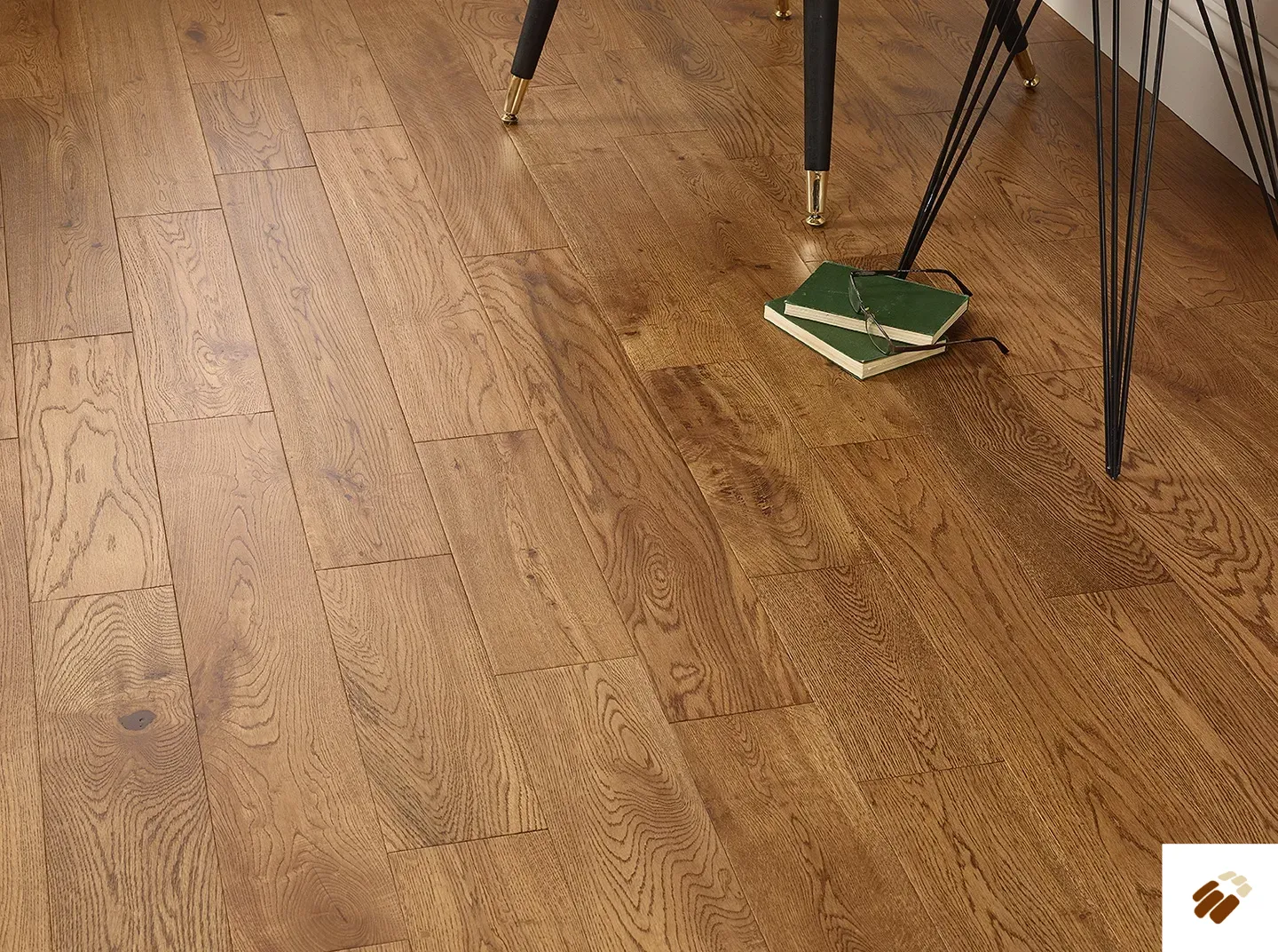 naturecraft: belgravia – 125 golden handscraped & uv lacquered (18 x 125mm)