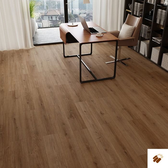 furlong flooring uberwood: 62309 mid brown oak plank (9 x 192mm)
